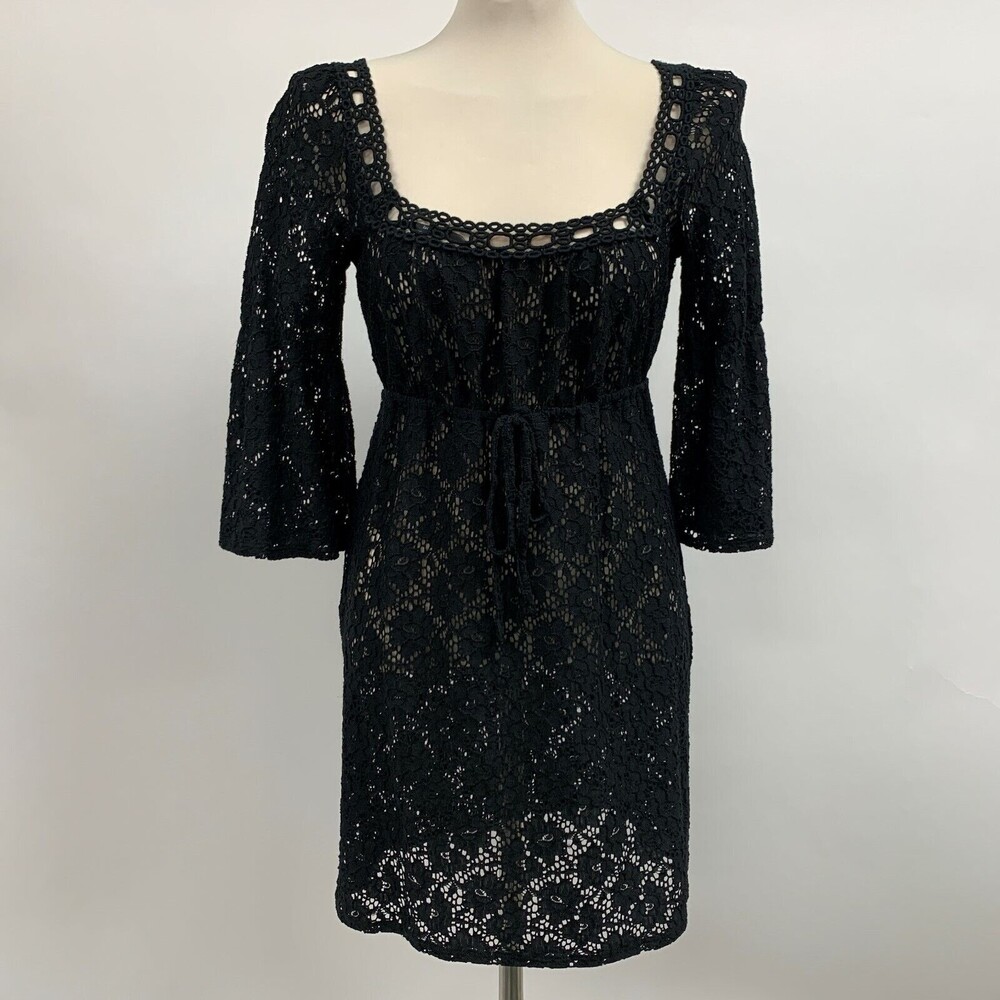 Laundry by Design Women's Dress X-Small XS Black Floral
